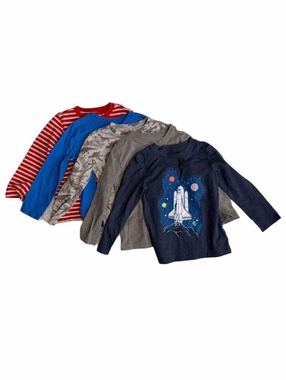 5t bundle of 5 various tops cat & Jack Long Sleeve Graphic T-Shirts Toddler Lot